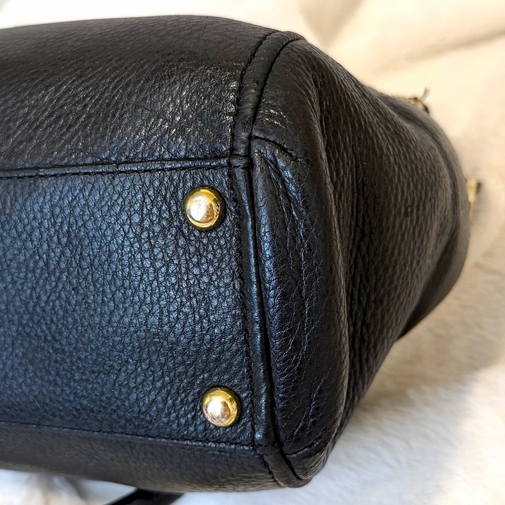 Michael Kors Weston Pebble Leather Foldover Satchel - Picture 6 of 15
